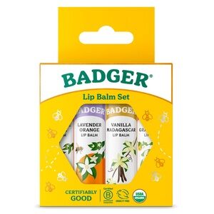 BADGER Lip Balm Set New!!